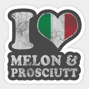 Italian Love Melon Prosciutt Prosciutto Italy Italia Sticker